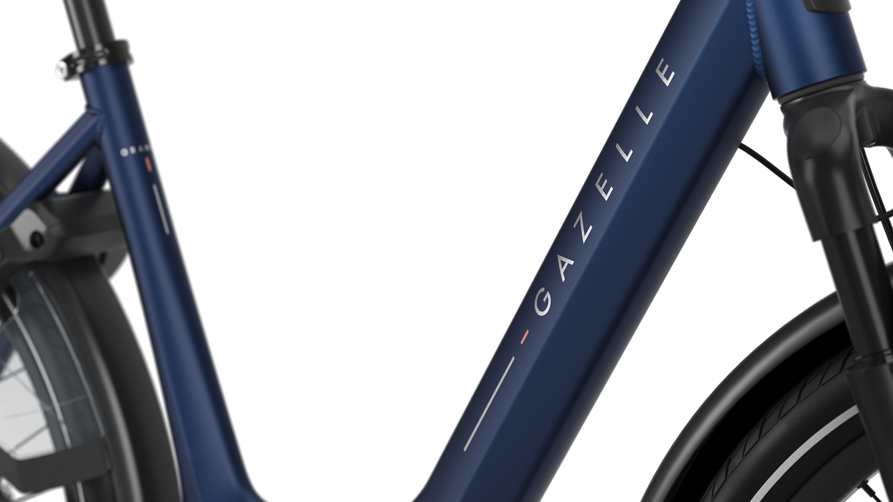 Gazelle Orange C8 26" rower elektryczny low-step żeński (damka) saturn blue