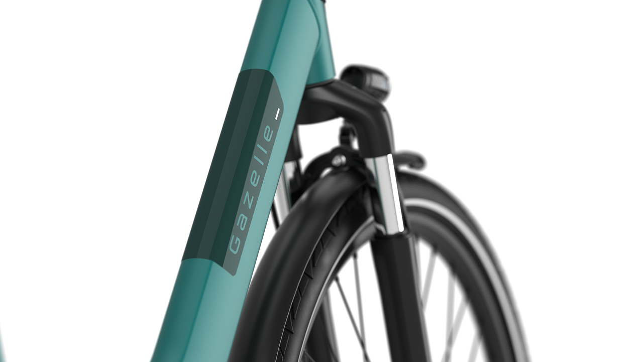 Gazelle Paris C7+ rower elektryczny low-step żeński (damka) thyme green